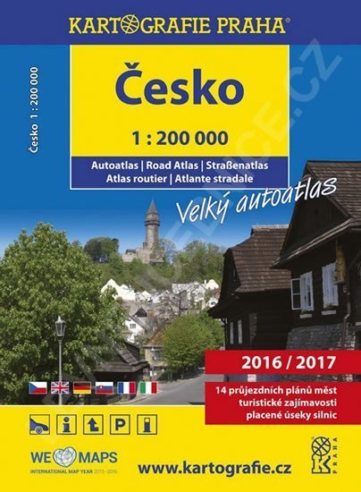 neuveden: Česko - velký autoatlas 1:200 000 (2016/2017)