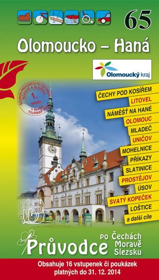 neuveden: Olomoucko - Haná 65. - Průvodce po Č,M,S + volné vstupenky a poukázky