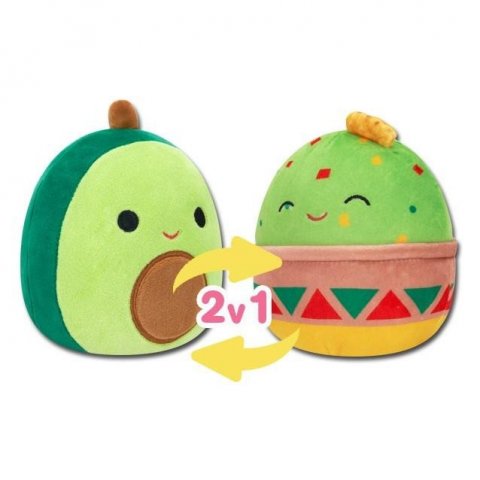 neuveden: Squishmallows 2v1 - guacamole Gideon a avokádo Austin 13 cm