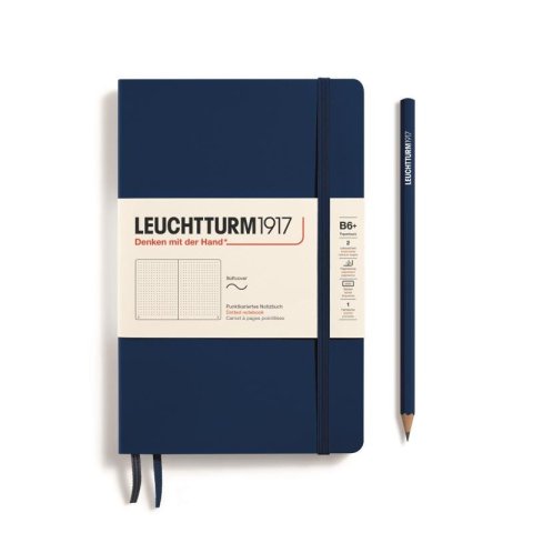 neuveden: Leuchtturm1917 Zápisník Navy Softcover B6+ tečkovaný neuveden: Leuchtturm1917 Zápisník Navy Softcover B6+ tečkovaný