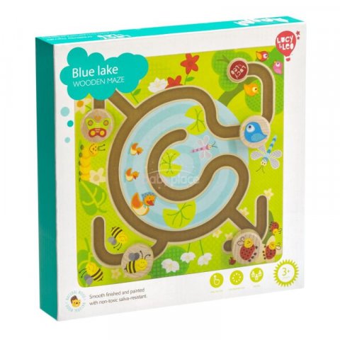 neuveden: Lucy  Leo dřevěný motorický labyrint - Modré jezero