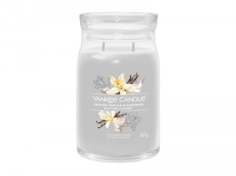 neuveden: YANKEE CANDLE Smoked Vanilla & Cashmere svíčka 567g / 2 knoty (Signature ve