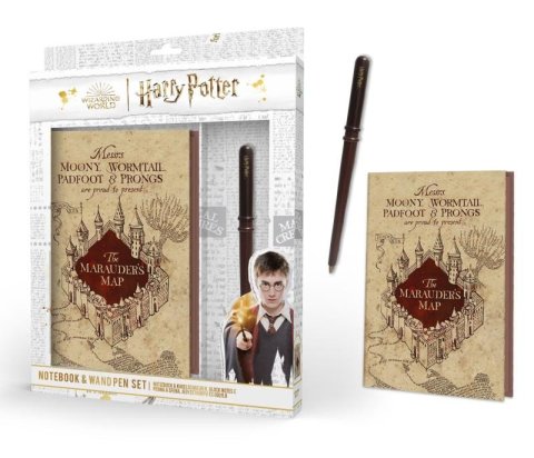 neuveden: Harry Potter Zápisník A5 s hůlkou Pobertův plánek neuveden: Harry Potter Zápisník A5 s hůlkou Pobertův plánek