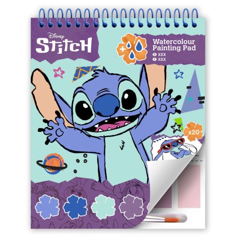 neuveden: Stitch Akvarelová omalovánka