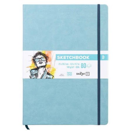 : Skicovací blok Soft blue A4 140g 80 listů
