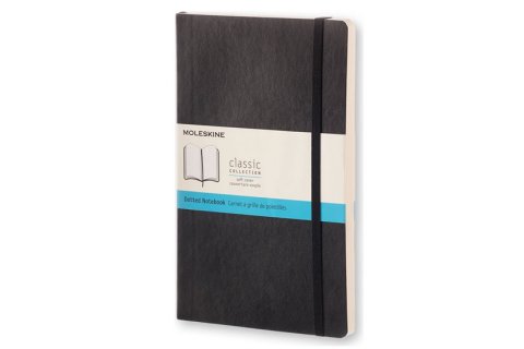 neuveden: Zápisník Moleskine - měkké desky, L, tečkovaný - černý