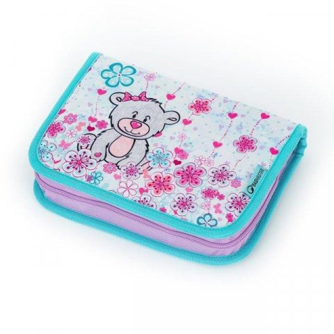 neuveden: Bagmaster Školní penál CASE LUMI 21 C GRAY/BLUE/PINK