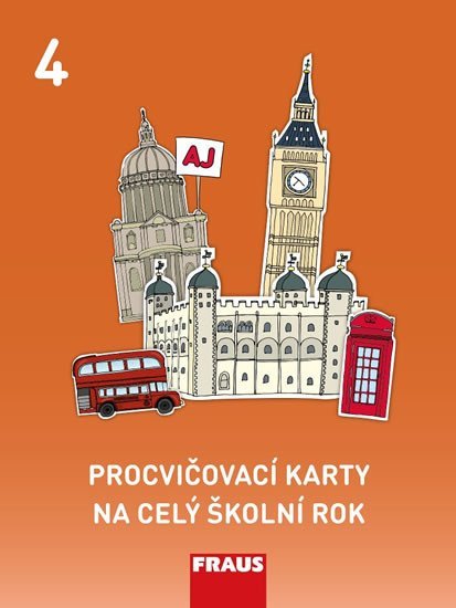 neuveden: Procvičovací karty na celý školní rok 4 - Angličtina