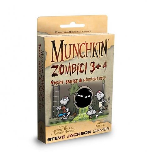 neuveden: Munchkin Zombíci 3+4 - Karetní hra - rozšíření