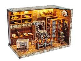 : Miniatura domečku Dinosauří výzkumný ústav