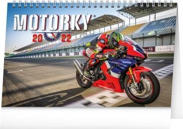 neuveden: Kalendář 2022 stolní: Motorky, 23,1 × 14,5 cm