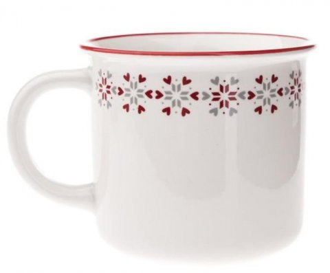 neuveden: Hrnek porcelánový - norský vzor - pruh 370 ml