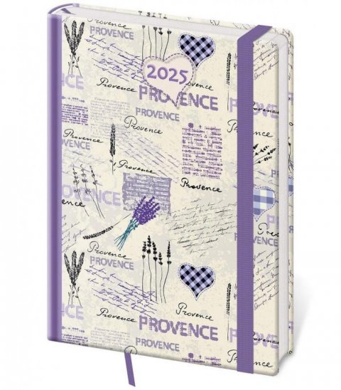 neuveden: Diář 2025 Vario denní A5 Provence s gumičkou neuveden: Diář 2025 Vario denní A5 Provence s gumičkou