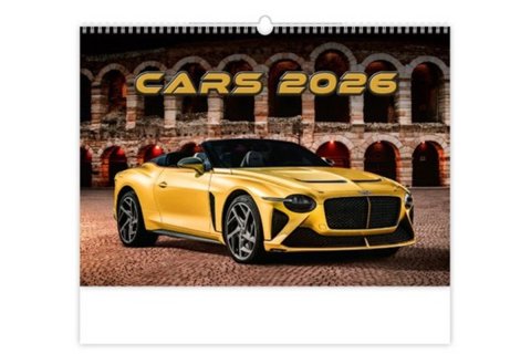 neuveden: Kalendář nástěnný 2026 - Cars