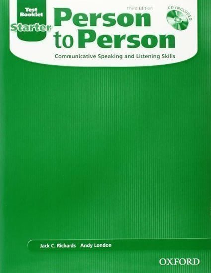 Richards Jack C.: Person to Person Starter Test Booklet + CD (3rd)