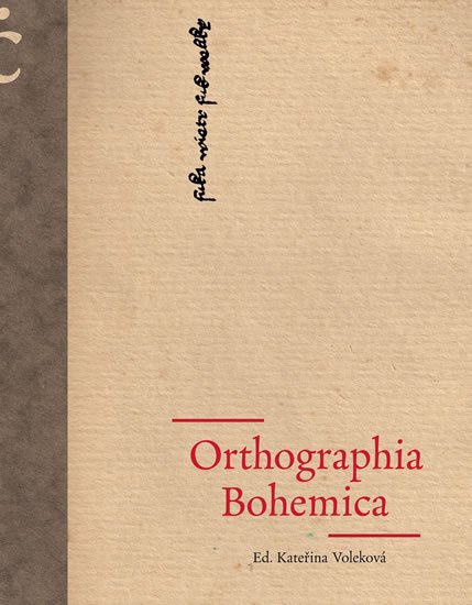 Voleková Kateřina: Orthographia Bohemica