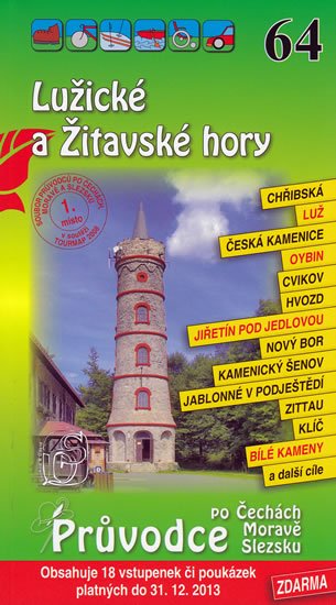 neuveden: Lužické a Žitavské hory 64. - Průvodce po Č,M,S + volné vstupenky a poukázk