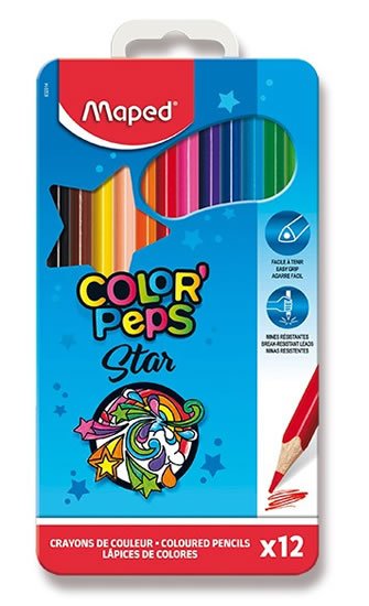neuveden: Maped - Pastelky Color´Peps Metal Box 12 ks