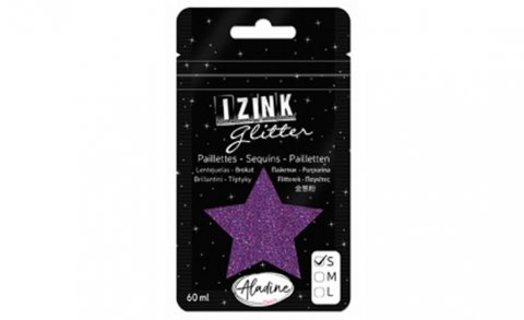 neuveden: Třpytky IZINK Glitter velikost S - tmavě fialová, 60 ml