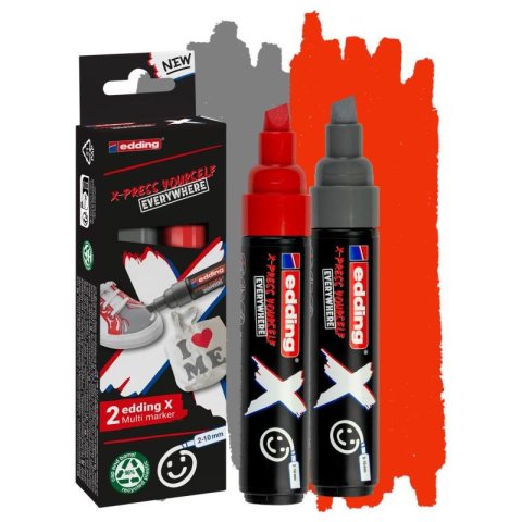neuveden: Multimarker X EDDING 6900/2 - šedá a červená