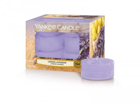 neuveden: YANKEE CANDLE Lemon Lavender svíčka 9,8g čajová 12ks