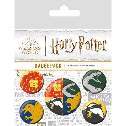 neuveden: Harry Potter Koleje - set odznaků