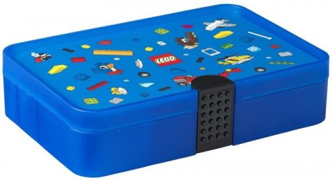 neuveden: Úložný box LEGO ICONIC s přihrádkami - modrý