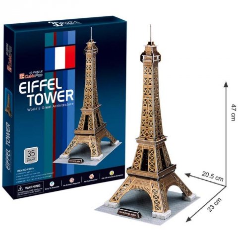 neuveden: 3D Puzzle Eiffelova věž 39 dílků
