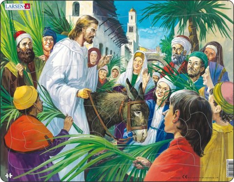 neuveden: Puzzle MAXI - BIBLE - Ježíš - příchod do Jeruzaléma/33 dílků neuveden: Puzzle MAXI - BIBLE - Ježíš - příchod do Jeruzaléma/33 dílků