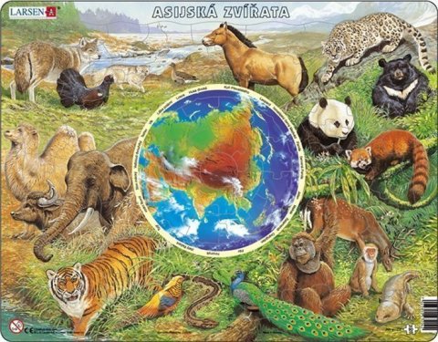 neuveden: Puzzle MAXI - Zvířata Asie/90 dílků