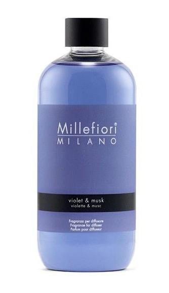 neuveden: Millefiori Milano Violet & Musk / náplň do difuzéru 500ml