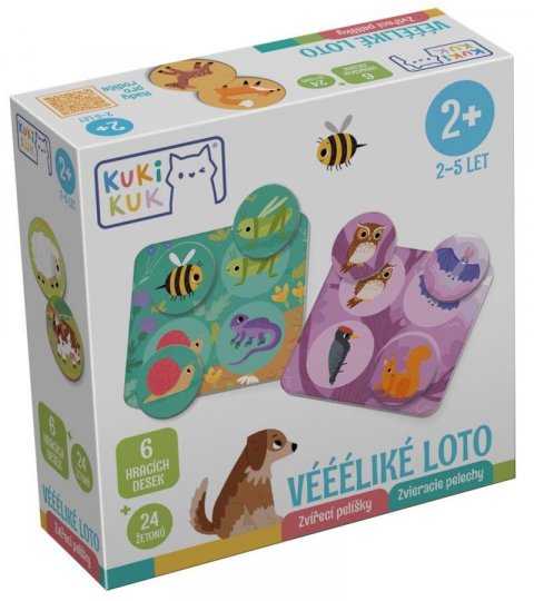 neuveden: KukiKuk Véééliké loto Zvířecí pelíšky