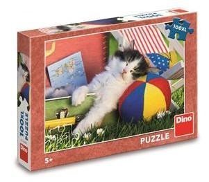 Němeček Zdeněk: Puzzle Kotě odpočívá 100 XL dílků Němeček Zdeněk: Puzzle Kotě odpočívá 100 XL dílků