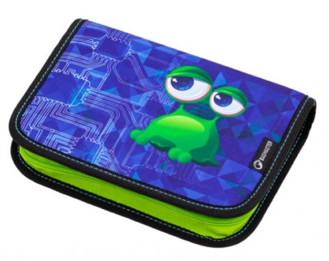 neuveden: Bagmaster Školní penál CASE MARK 20 B BLUE/GREEN/BLACK