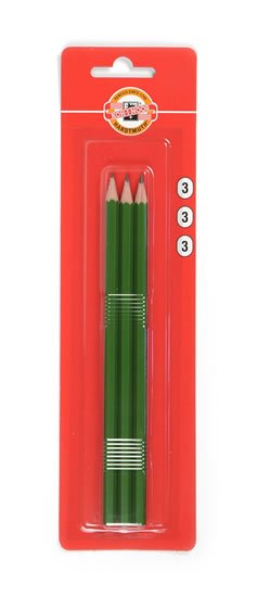 neuveden: Koh-i-noor tužka grafitová šestihranná č.3 /zelená set 3 ks
