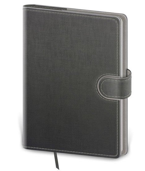 neuveden: Zápisník Flip A5 šedo/šedá čistý