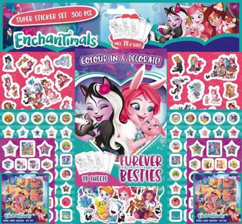 neuveden: Enchantimals - Samolepkový set 500 ks