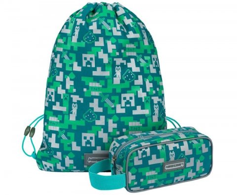 neuveden: BAAGL Minecraft set - Silver Creeper (penál, sáček na cvičky) neuveden: BAAGL Minecraft set - Silver Creeper (penál, sáček na cvičky)