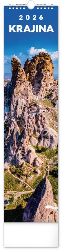 neuveden: Kalendář 2026 nástěnný: Krajina, 12 x 48 cm