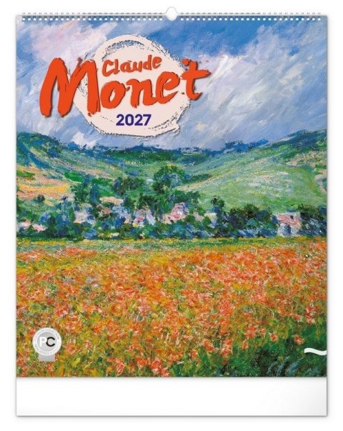 : Kalendář 2027 nástěnný: Claude Monet, 48 x 56 cm