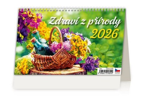 neuveden: Kalendář stolní 2026 - Zdraví z přírody – 14denní