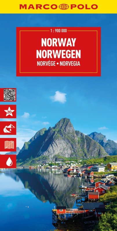 neuveden: Norsko 1:900 000 / automapa Marco Polo