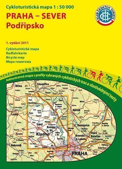 neuveden: Praha sever-Podřipsko 1:50T/KČT Cykloturistická mapa
