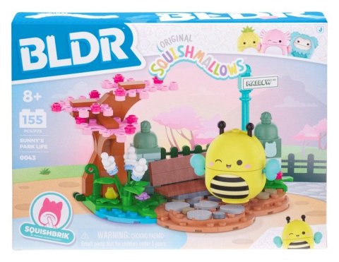 -: Squishmallows Stavebnice BLDR - Sunny a botanická zahrada