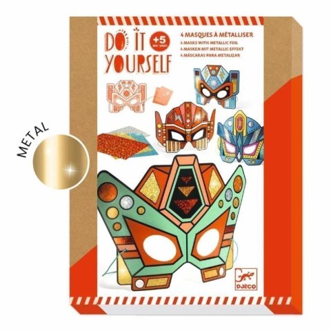 neuveden: DJECO DIY Masky superrobotů k dotvoření