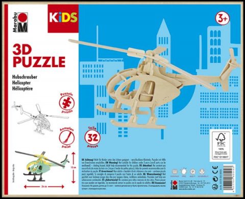 neuveden: Marabu KiDS 3D Puzzle - Helicopter