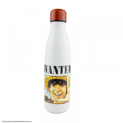 neuveden: One Piece Nerezová láhev 500 ml - Wanted Luffy neuveden: One Piece Nerezová láhev 500 ml - Wanted Luffy