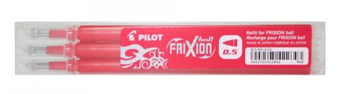 neuveden: PILOT náplň FriXion 05 červená-sada 3ks neuveden: PILOT náplň FriXion 05 červená-sada 3ks
