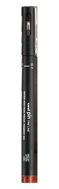 : Kreativní liner PIN 01, 0,1 mm, hnědý