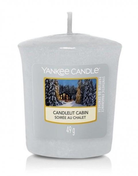 neuveden: YANKEE CANDLE Candlelit Cabin svíčka 49g votivní